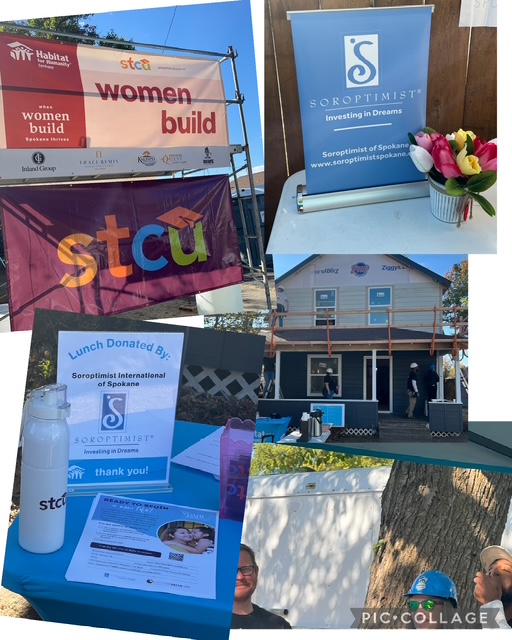 SIS members at Habitat for Humanity Women Build event